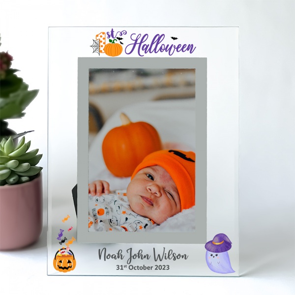 Personalised 1st Halloween Frame Clear Glass 6x4'' or 7x5''